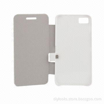 2,200mAh Portable Power Bank External Battery with Leather Case, for BlackBerry Z10